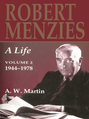 cover image of Robert Menzies, a Life, Volume 2